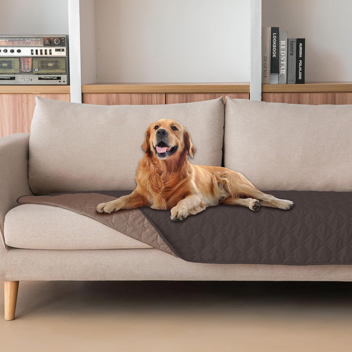 gogobunny 100% Double Sided Waterproof Dog Blanket Soft Pet Bed Cover Reversible Protect Furniture