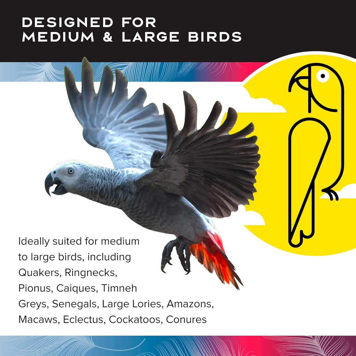 Featherland Paradise - Creative Foraging Systems Bird Cage Feeder (Gen II) - Extra Large