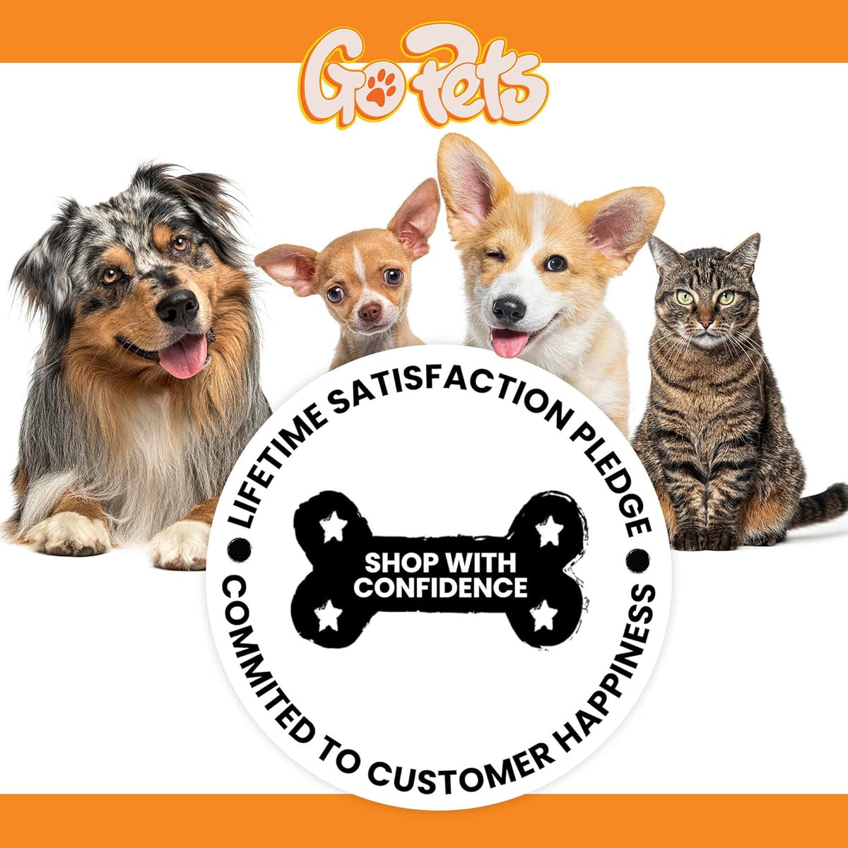 GoPets Double Row Dematting Rake, Undercoat Grooming Tool for Thick and Long Coat Pets, Ideal for
