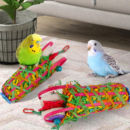 Kyouki Parakeets Toys, 2 PCS Bird Chewing Toys – Perfect for Cockatoos, Conures, Love Birds, Small