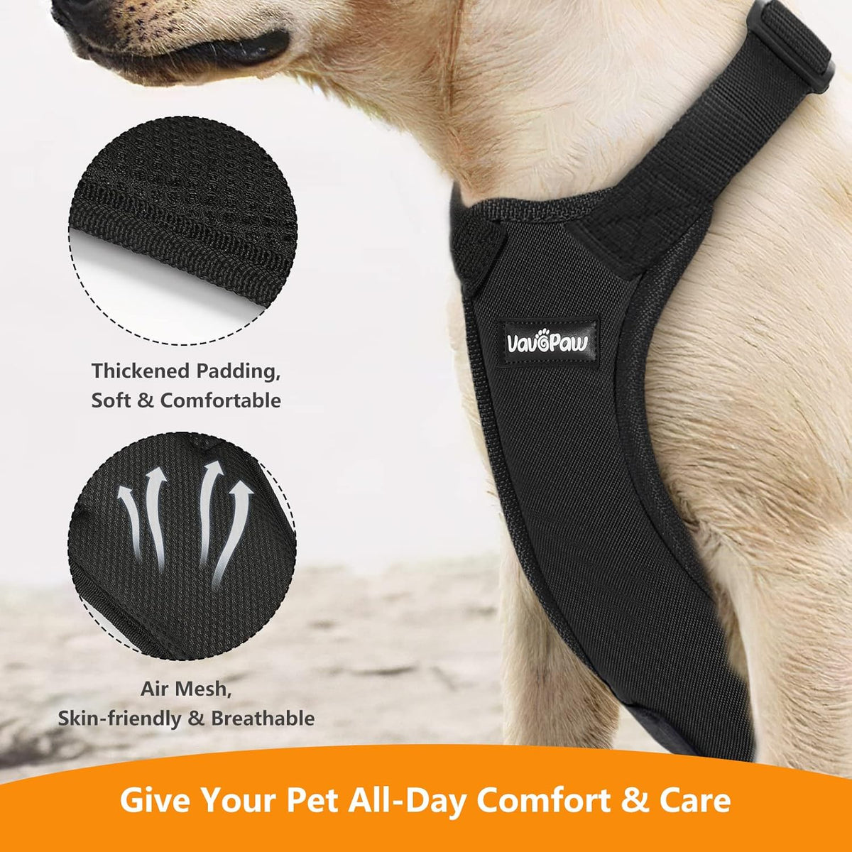 Dog Seat Belt, Safety Vest Dog Car Harness with Adjustable Buckle Dog Seat Belt for Vehicle Nylon