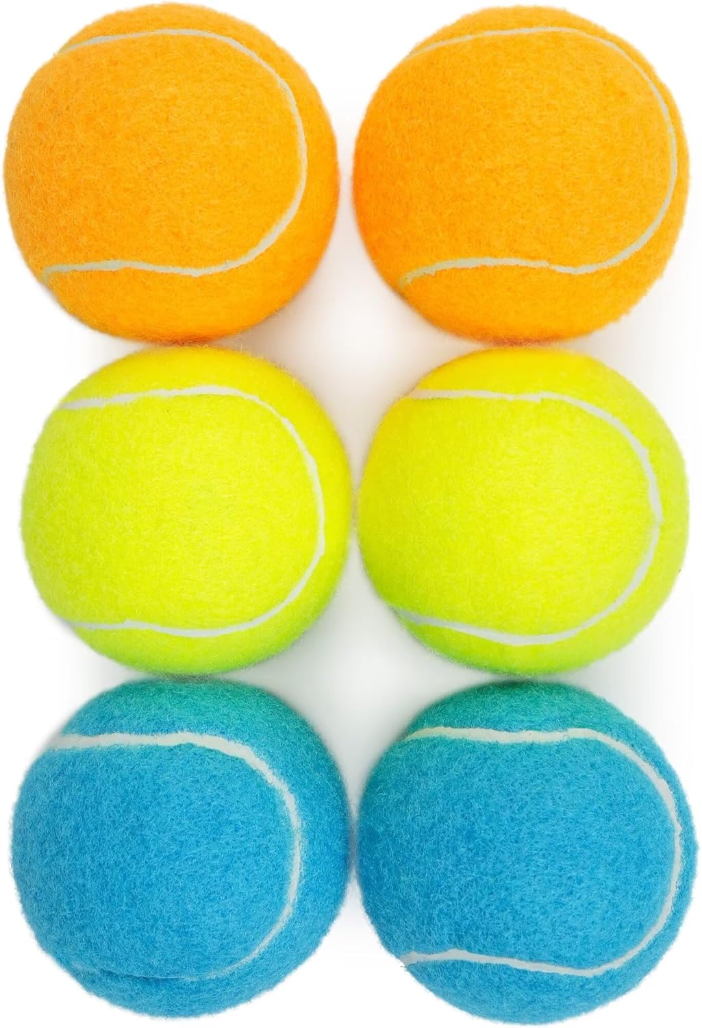 Prime Pets Squeaky Balls for Dogs, 2.5 Inch Dog Squeaky Toys, Interactive Dog Toy Tennis Balls for