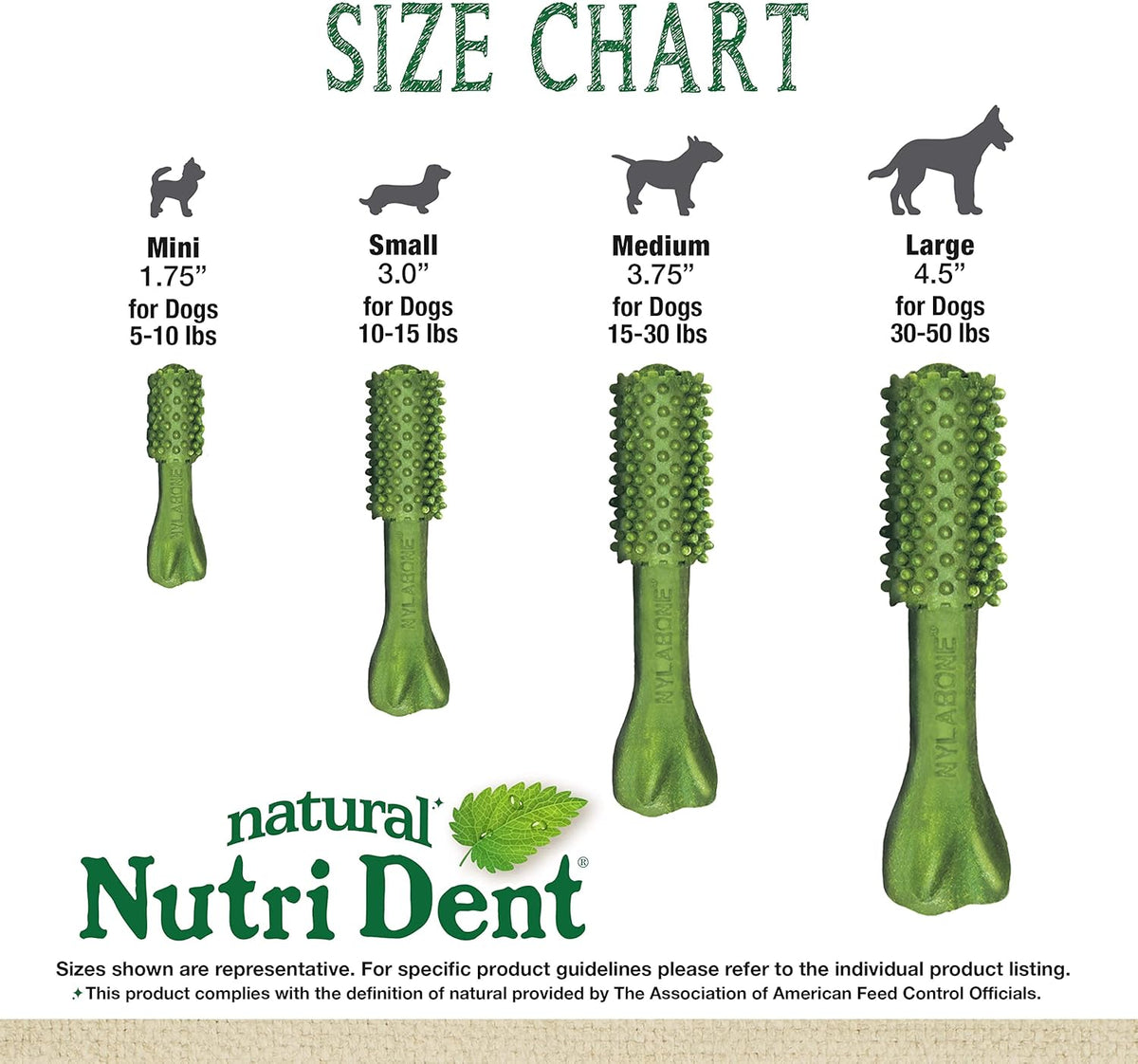 Nylabone Nutri Dent Dog Dental Chews - Natural Dog Teeth Cleaning & Breath Freshener - Dental
