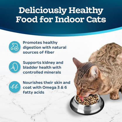 Blue Buffalo Tastefuls Indoor Natural Adult Dry Cat Food, Salmon & Brown Rice 10lb Bag