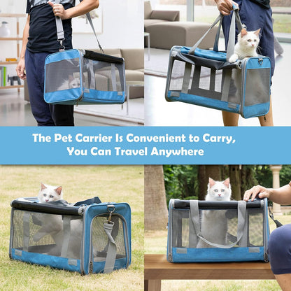 Pet Carrier for Large and Medium Cats, Soft-Sided Pet Carrier for Big Medium Cats and Puppy, Dog