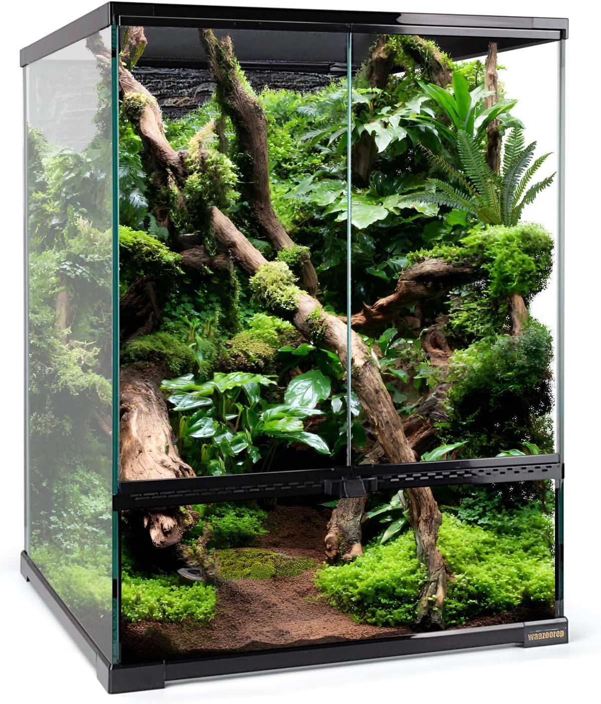 30 Gallon Tall Reptile Glass Tank Terrarium 18"x18"x24" Large Habitat Enclosure for