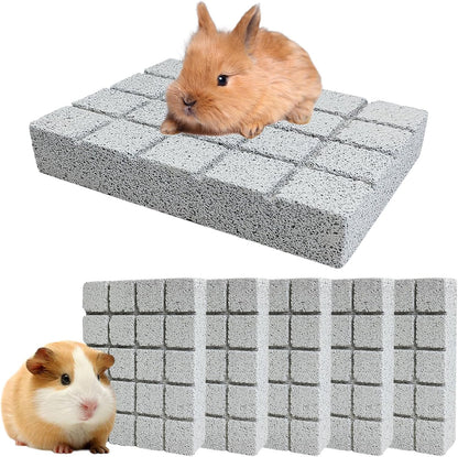 Hamiledyi 6PCS Rabbit Scratching Pads Bunny Lava Grinding Claw Pads Small Animal Foot Pads Hamster