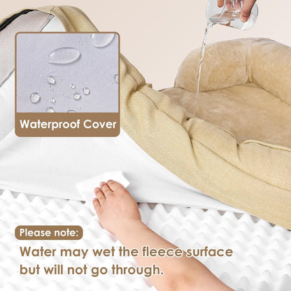 EHEYCIGA Orthopedic XL Dog Beds, Waterproof Memory Foam Dog Bed for Extra Large Dogs, Non-Slip