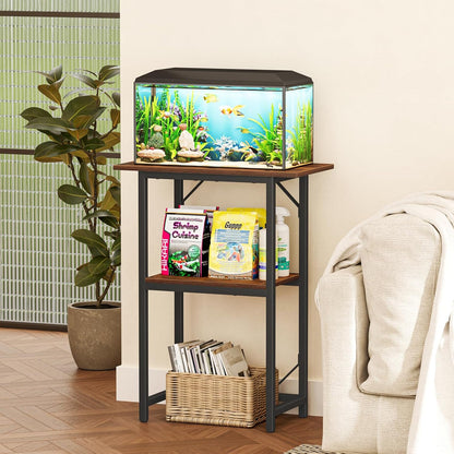 Snughome 10-20 Gallon Fish Tank Stand, Aquarium Stand 2-Tier Storage Shelves, Heavy Duty Terrarium