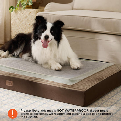 Bedsure XL Dog Bed for Crate - Large Orthopedic Pet Beds with Removable Machine Washable Cover, Egg