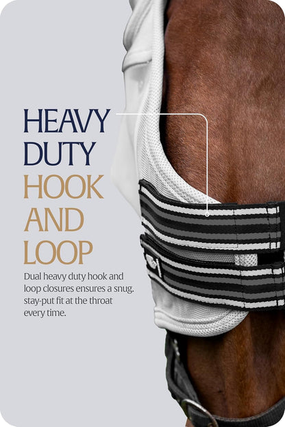 Equinavia Algard Soft Mesh Horse Fly Mask with Ear Protection and 45 UPF Rating | No Eye Irritation