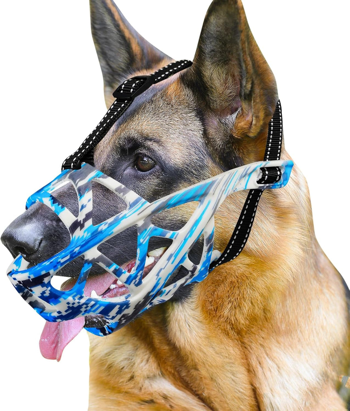 Dog Muzzle for Large Dogs, Medium and X-Large Aggressive Dog, Breathable Basket Muzzles, Suitable