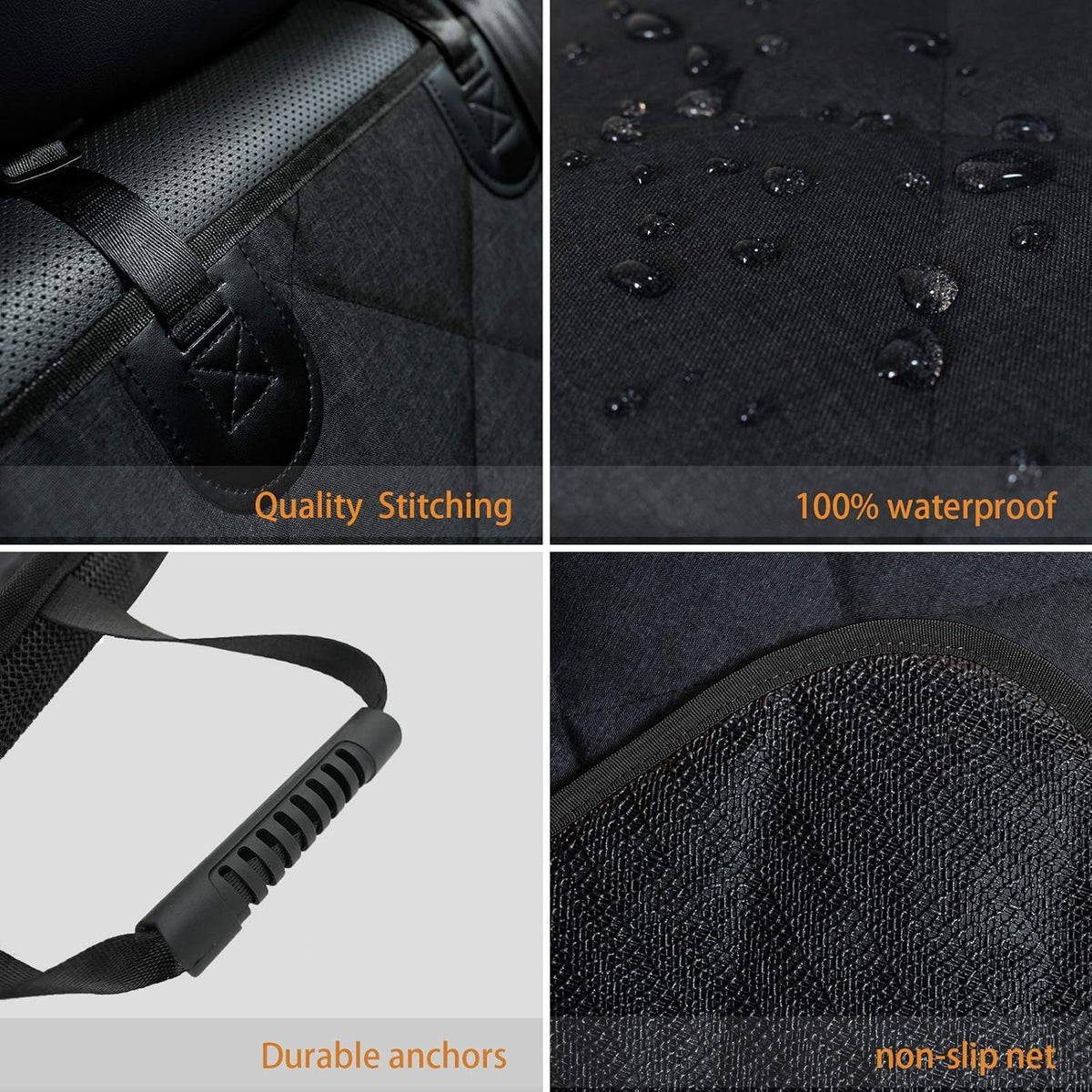 Bench Dog Car Seat Cover for Back Seat Waterproof Seat Covers Durable Scratch Proof Nonslip