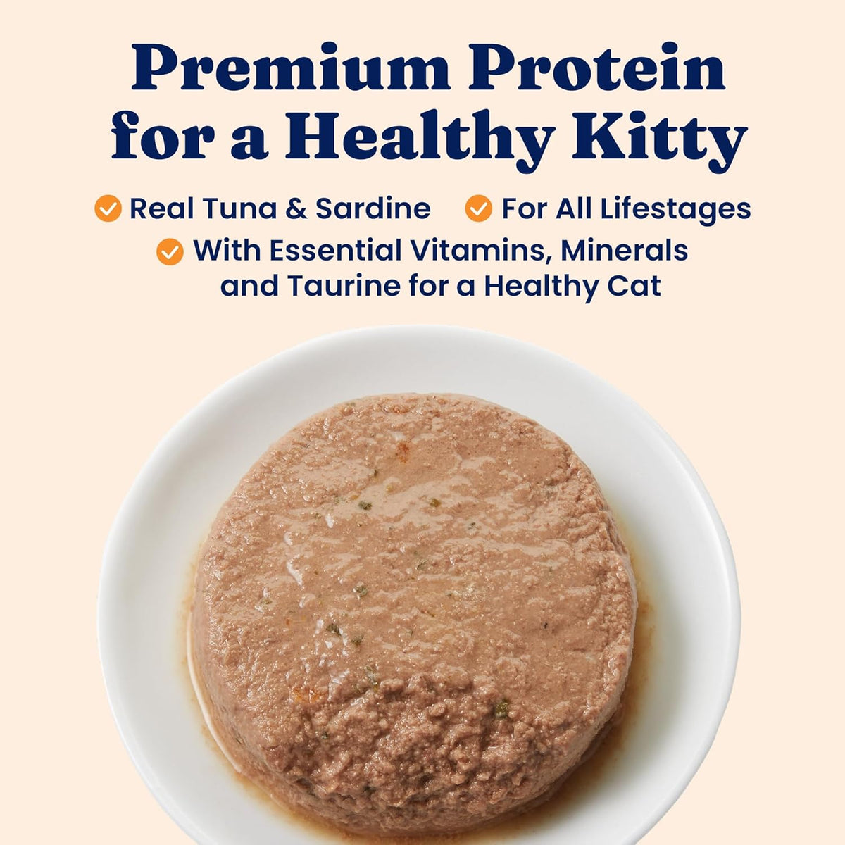 Solid Gold Wet Cat Food Pate - Healthy Canned Cat Food Pate w/Real Tuna & Sardine, Omega Fatty