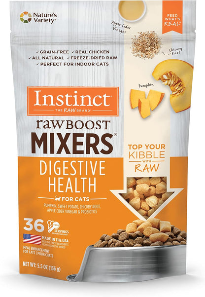 Instinct Raw Boost Mixers, Freeze Dried Cat Food Toppers with Functional Ingredients, Grain Free