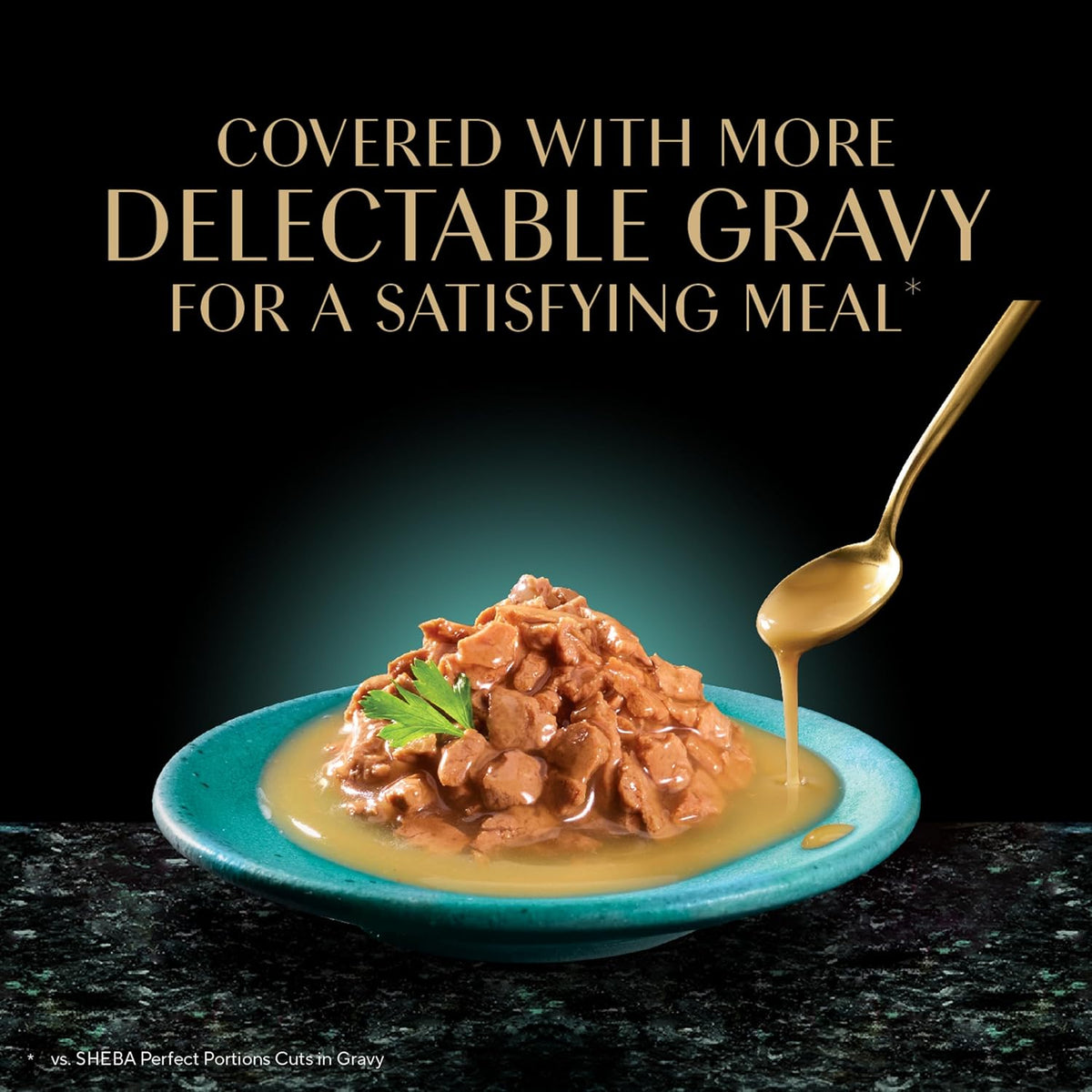 Sheba Gravy Indulgence Adult Wet Cat Food Chicken Entree in Extra Gravy, 2.6 oz. Twin-Pack Trays
