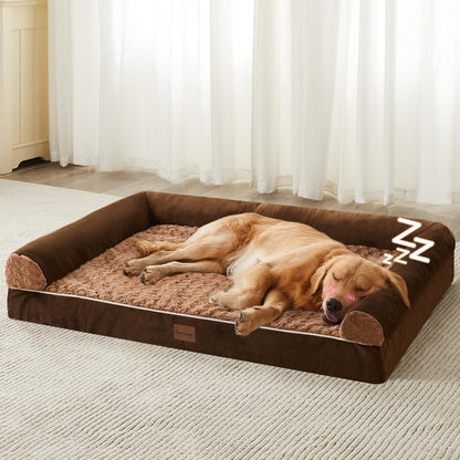 BFPETHOME Dog Beds for Large Dogs, Orthopedic Dog Bed for Medium Large Dogs,Big Waterproof Couch