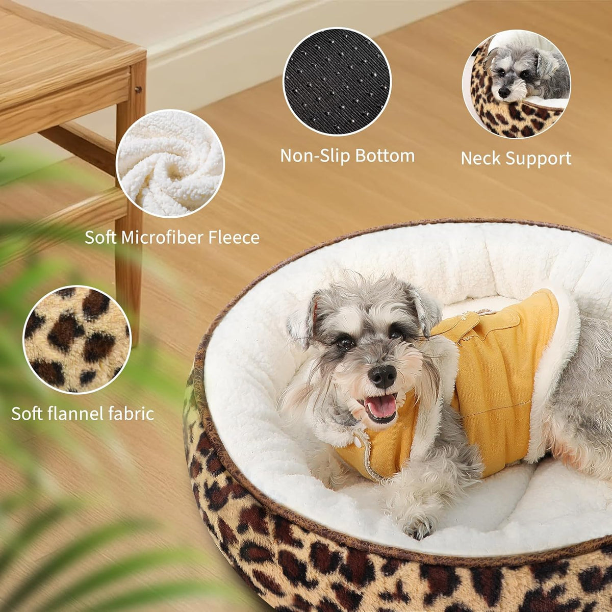 Cat Bed, 20In Dog Beds for Small Dogs, Calming Cat & Dog Beds for Indoor Pets, Pet Beds Comfortable
