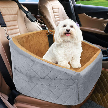 Dog Car Seat for Small Medium Dogs,Detachable Washable Dog Booster Seat Under 30lbs, Pet Car Seat