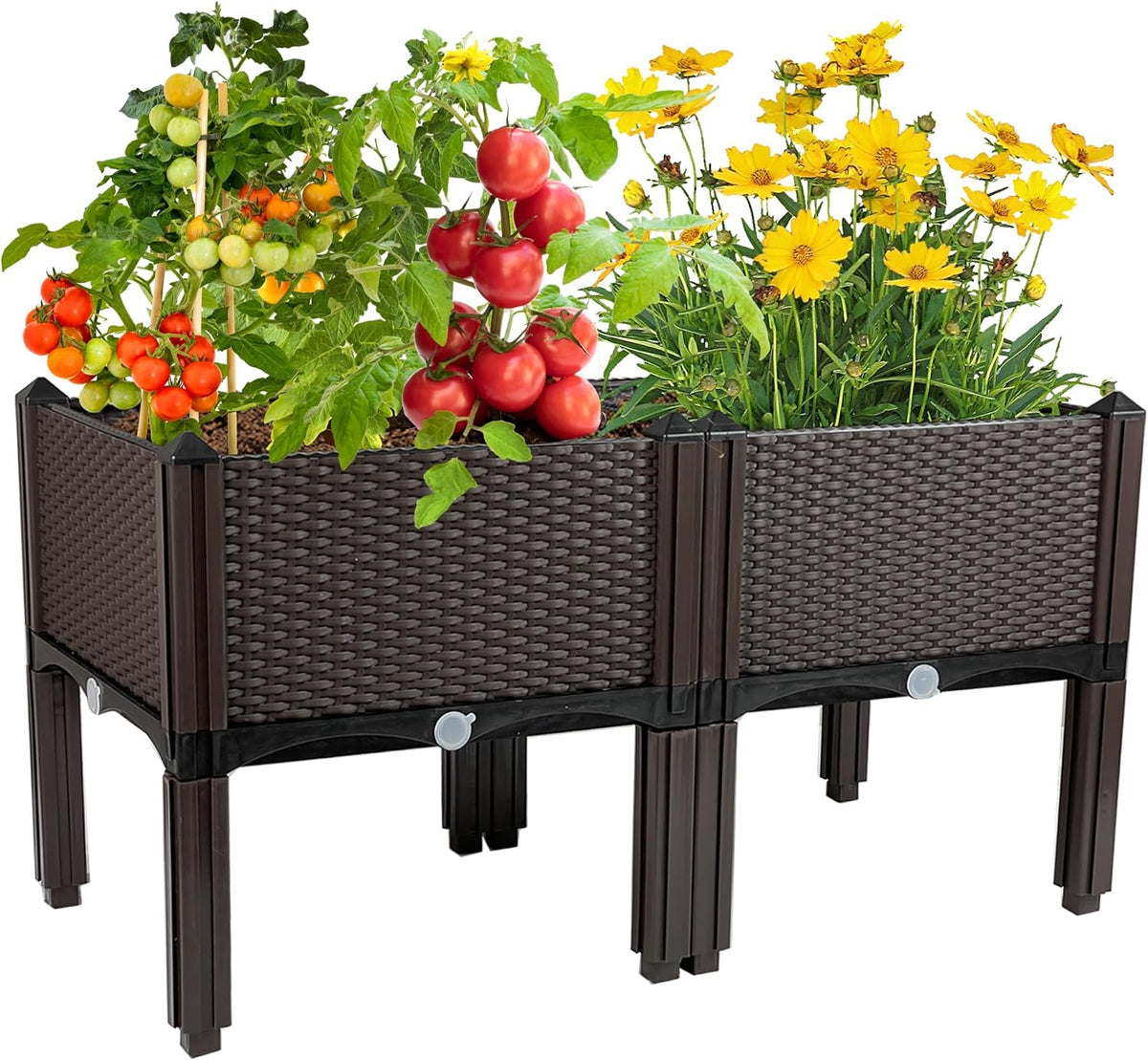 Raised Garden Bed with Legs Planters for Outdoor Plants pots Elevated Garden Boxes Garden Patio