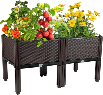 Raised Garden Bed with Legs Planters for Outdoor Plants pots Elevated Garden Boxes Garden Patio