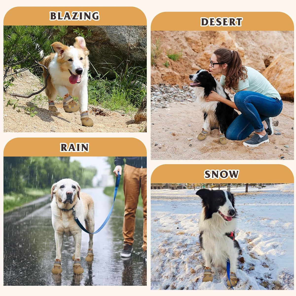 Dog Shoes for Large Medium Small Dog, Mesh Breathable Dog Shoes for Hot Pavement, Anti-Slip Dogs