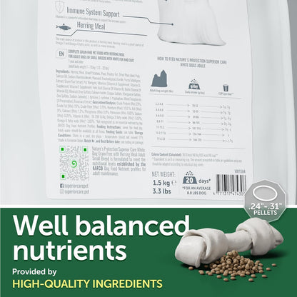 Nature's Protection Superior Care White Dogs Grain-Free Dry Dog Food - High Protein, Tear Stain Dog