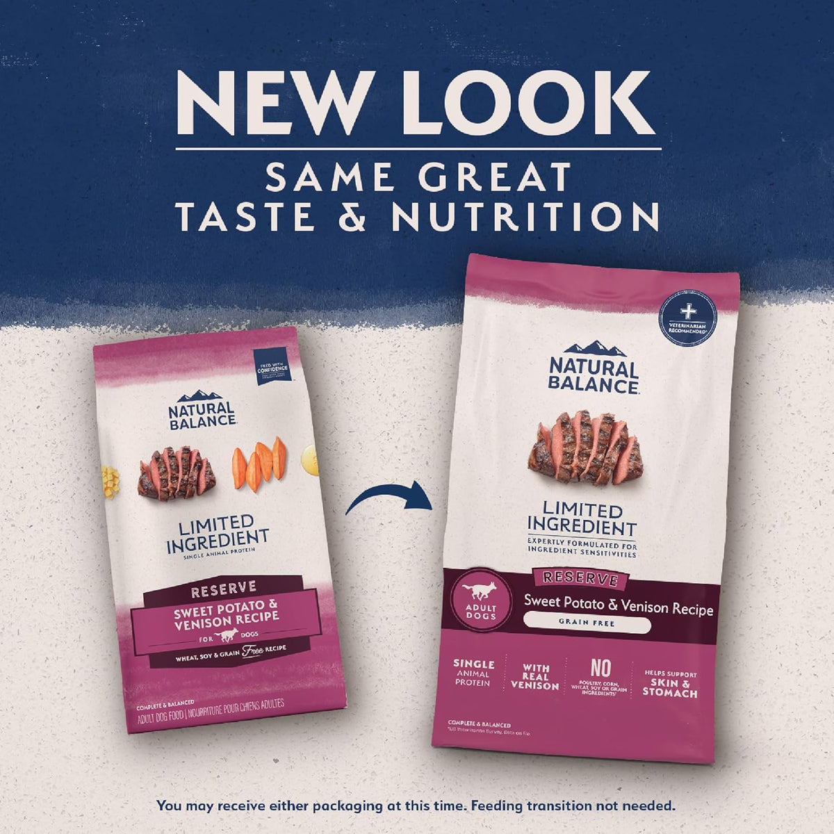 Natural Balance Limited Ingredient Adult Grain-Free Dry Dog Food, Reserve Sweet Potato & Venison