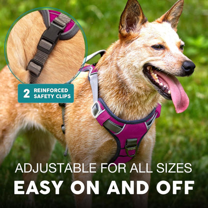 Embark Adventure Dog Harness, Reflective Trim No Pull Dog Harness for Large Dogs - Military Grade