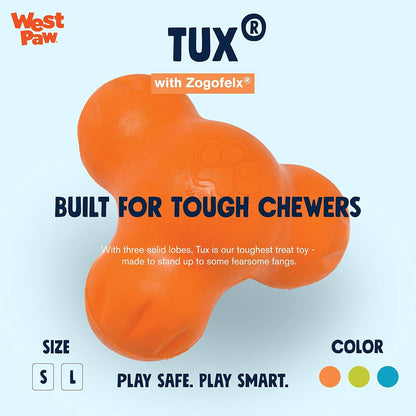 West Paw Zogoflex Tux Interactive Treat Dispensing Dog Chew Toy for Aggressive Chewers, 100%