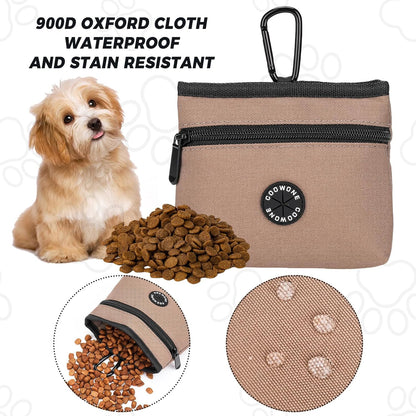 COOWONE Dog Treat Pouch with Pet Training Clicker, Detachable Dog Puppy Training Treat Bag, 900D