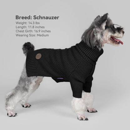 cyeollo Small Dog Sweater, Warm Stretchy Sweaters for Small Dogs Boy, Pullover Knitted Thermal