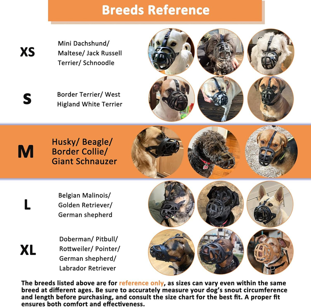 BARKLESS Dog Muzzle, Basket Muzzle for Biting, Chewing and Scavenging, Humane Cage Mouth Cover