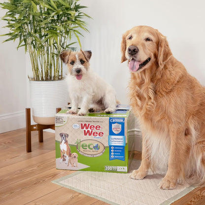 Four Paws Wee-Wee Superior Performance Bamboo Pee Pads for Dogs, Earth Friendly Dog & Puppy Potty