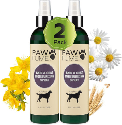 PAWFUME Skin & Coat Detangler Spray for Dogs, 2-Pack – Soothe Dry, Itchy Coats Quickly – Non-Toxic