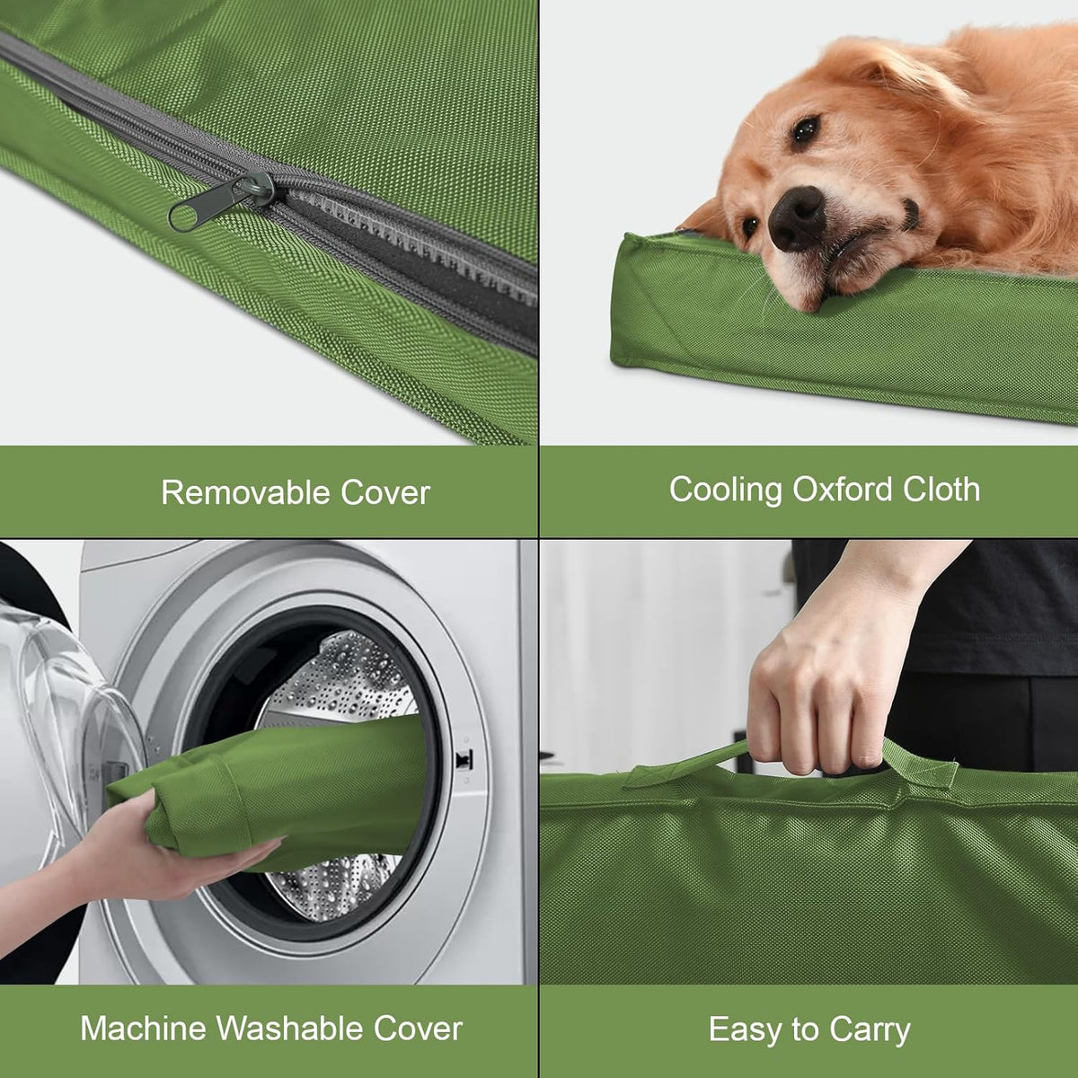Outdoor Extra Large Dog Bed for Big Dogs, Waterproof Dog Bed for Large Dogs, Egg Crate Foam XL Pet