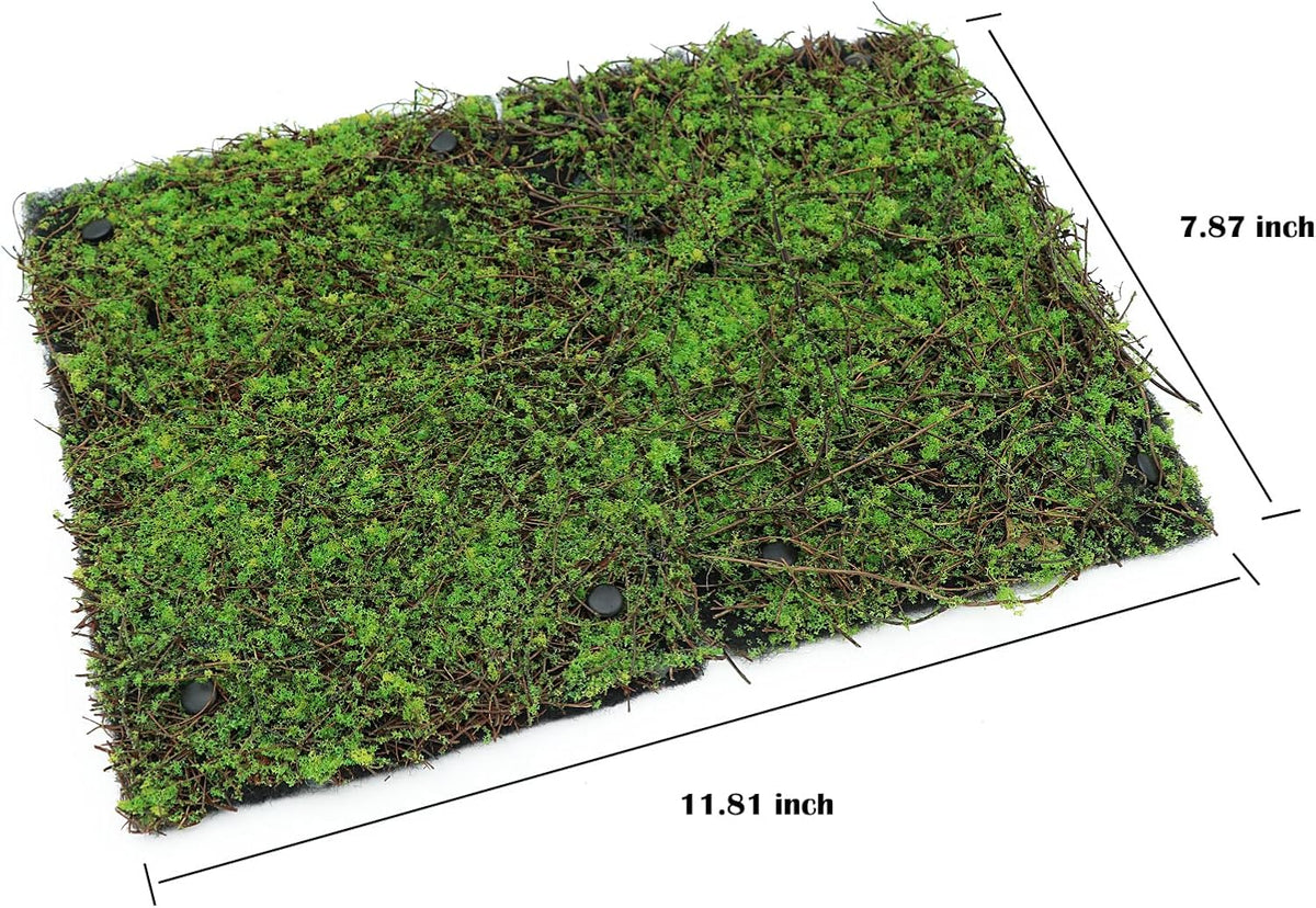 AQUA KT Terrarium Moss Background Backdrop Wall Artificial Reptile Amphibian Cage Decoration for