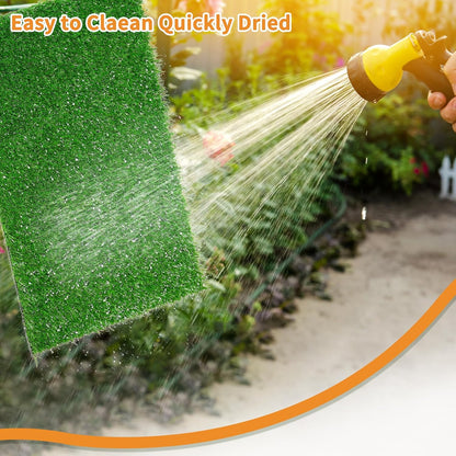 LOOBANI Dog Grass Pee Pads, Artificial Dog Grass Pads for Potty Tray, Fake Grass for Dogs to Pee
