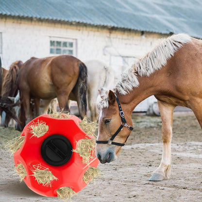 15.75" Hay Ball for Horse with Hanging Strap Slow Feed Horse Treat Ball Extra Large Hanging for