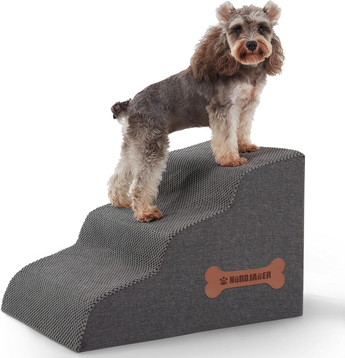 Dog Stairs 3-Step for Small Dogs and Cats to Get on Bed and Furniture/Windows, Pets Can Climb, Sit