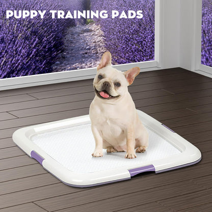 CROCI Puppy Pads 22x22in Small with Adhesive Tabs, Dog Pee Pads Absorbs Up to 3 Cups Potty