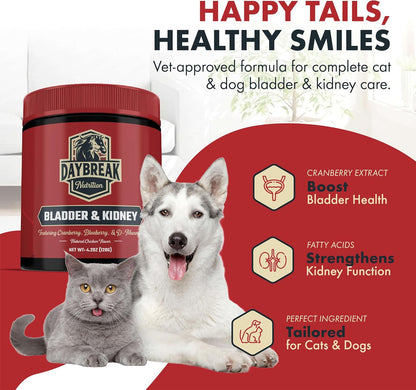 Bladder and Kidney Relief for Dogs & Cats by Daybreak Nutrition | Powder Cranberry Supplement for
