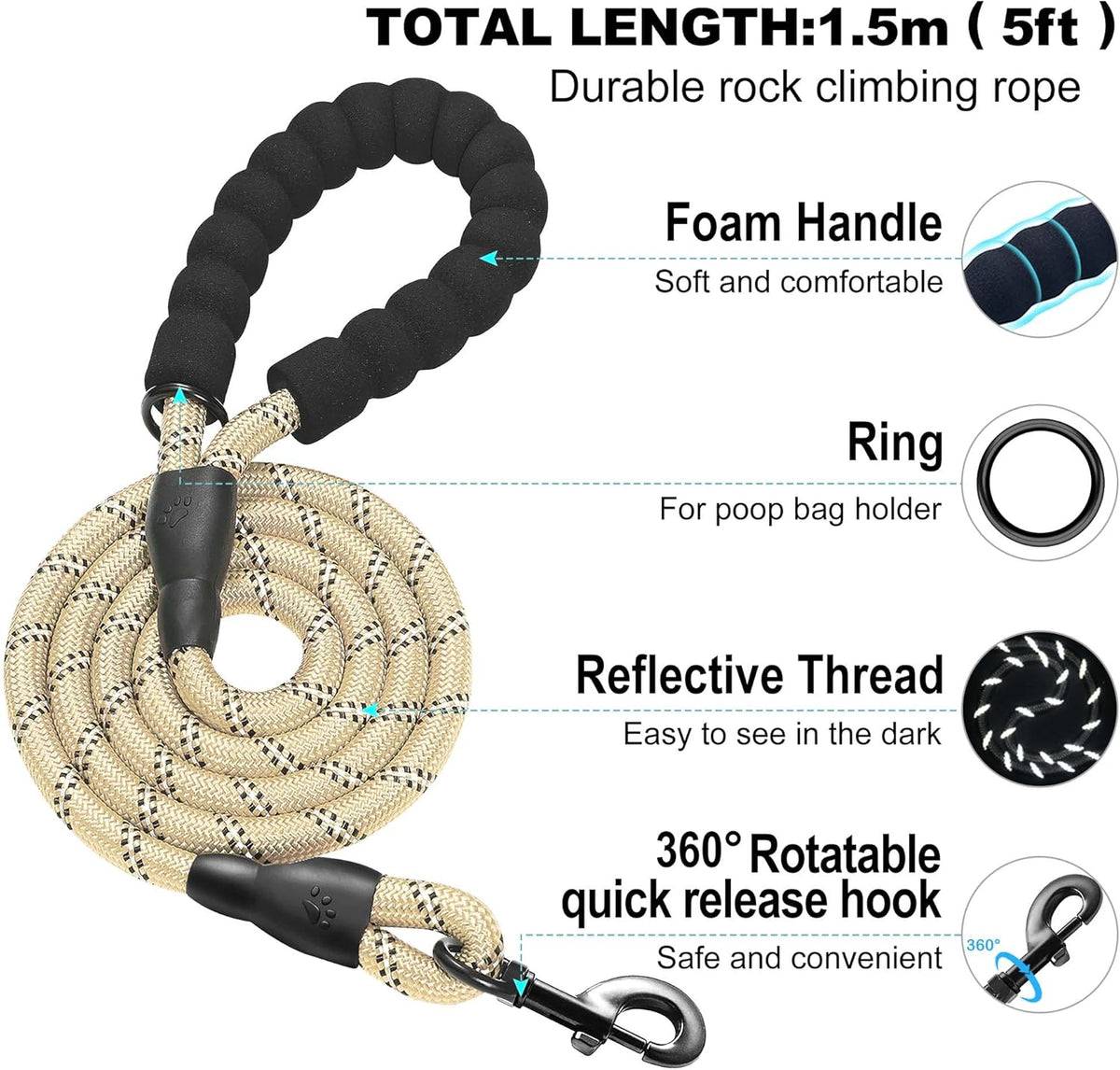 haapaw Dog Harness with Leash Set, No Pull Adjustable Reflective Step-in Puppy Harness with