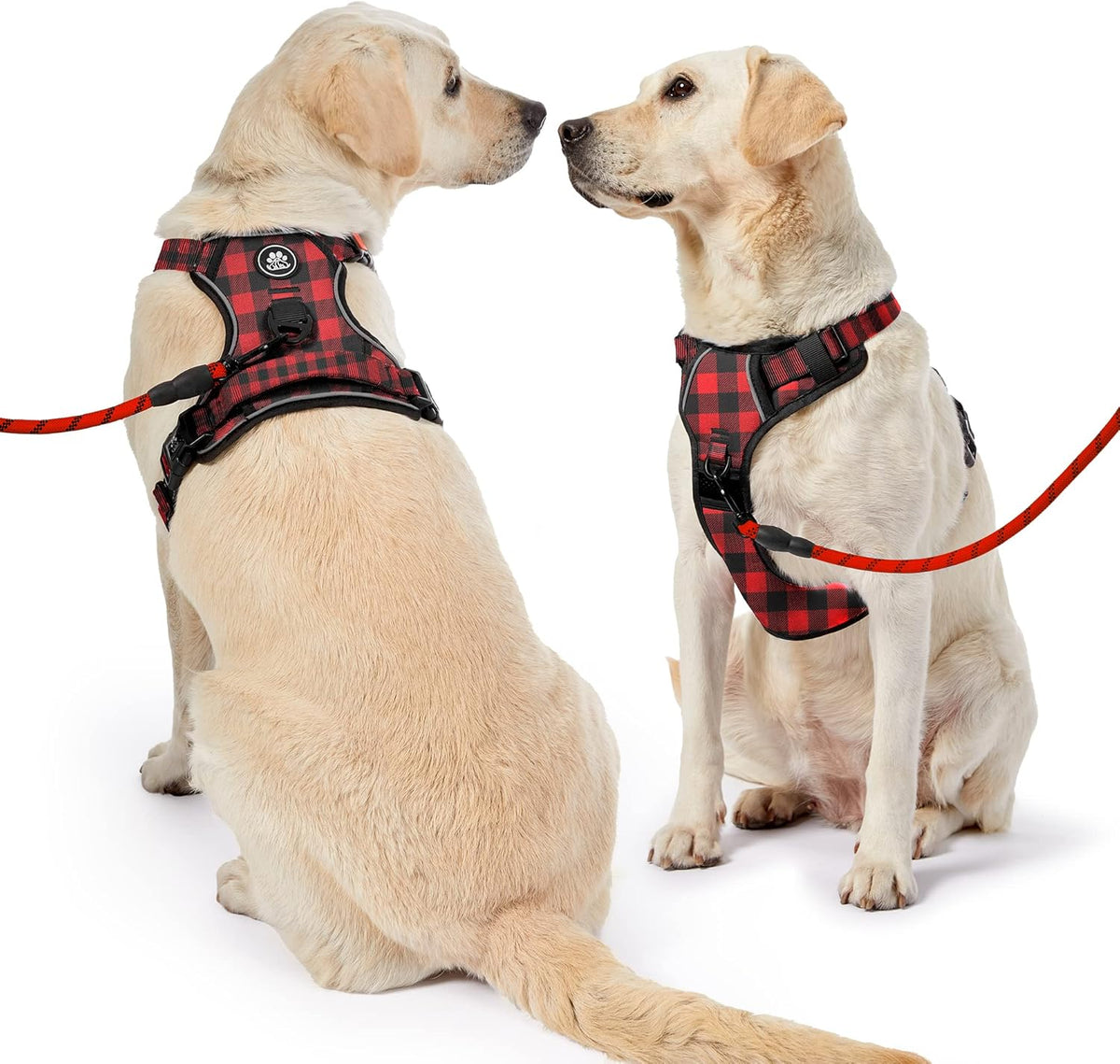 NESTROAD No Pull Dog Harness with Leash, Reflective No Choke Pet Vest Harness,Adjustable Soft