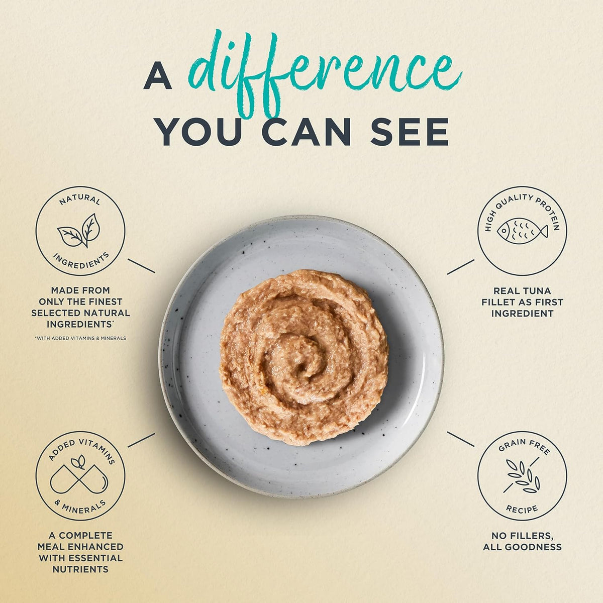 Reveal Entrées Natural Wet Cat Food Paté, Grain-Free with Added Vitamins & Minerals