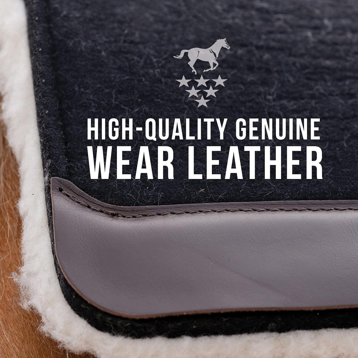 Professional's Choice 100% Steam-Pressed Wool Felt Saddle pad
