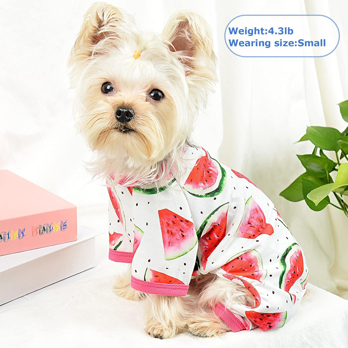 Dog Pajamas Psj for Small Dogs Clothes Puppy Onesies Outfits for Doggie Summer Fall Shirts Sleeper