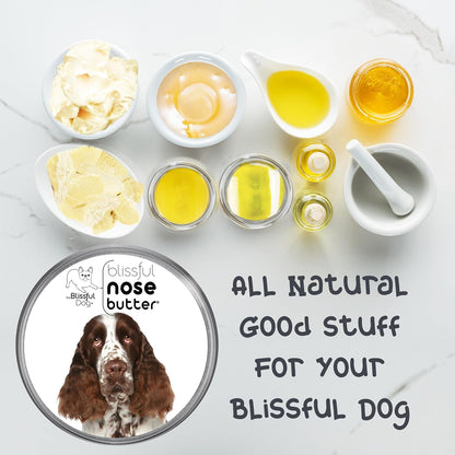 The Blissful Dog Springer Spaniel Nose Butter, Versatile Dog Nose Balm for Dry Nose, Handcrafted