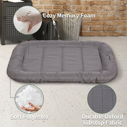 KHONSU PET Durable Dog Bed Tough and Tear Proof Dog Crate Bed, 800lbs Tear Strength PVC-Backed