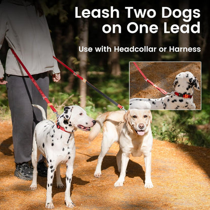 HOWGO 8-in-1 Multifunctional Hands Free Dog Training Leash with Padded Handle, 8.5 FT Nylon